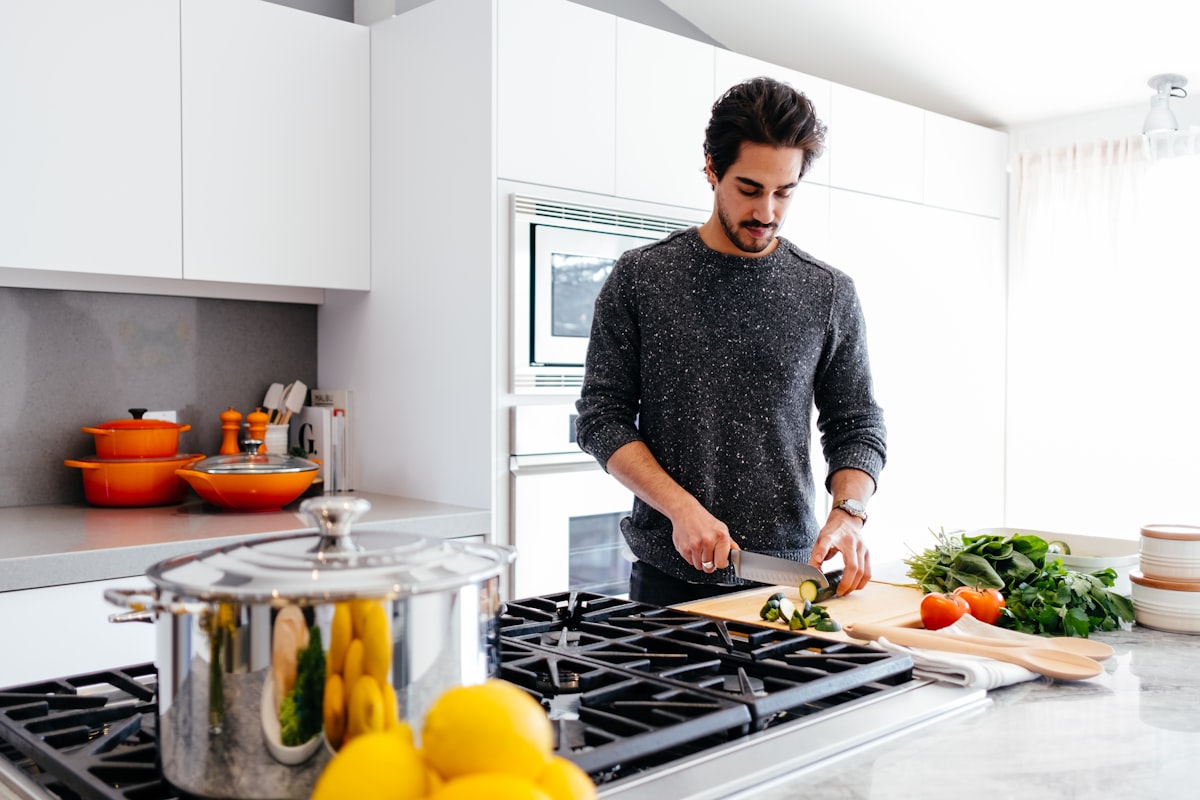 Balanced nutrition meals for men's wellness